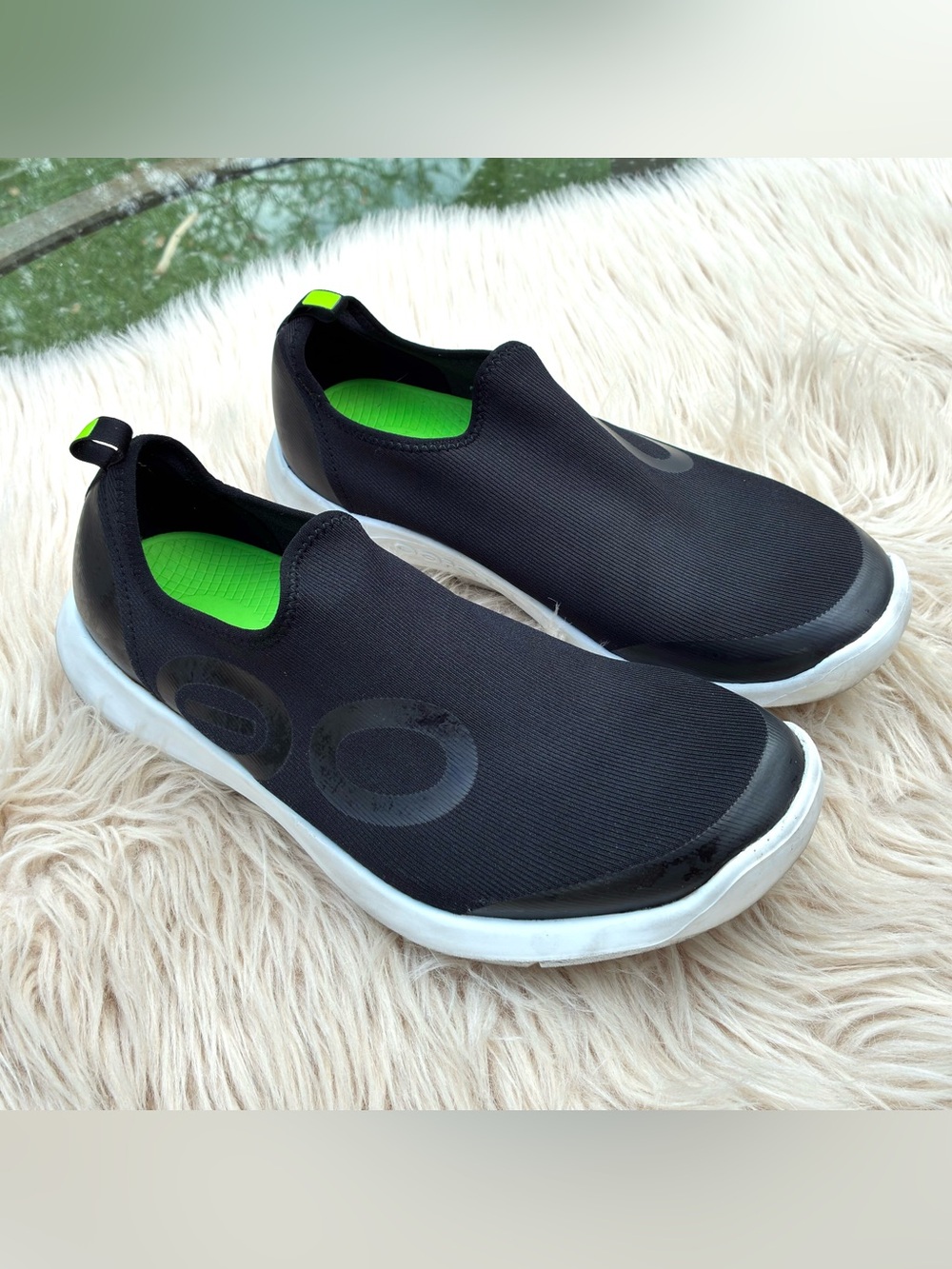 Oofos OOmg Black Mens Shoes Sz 10.5